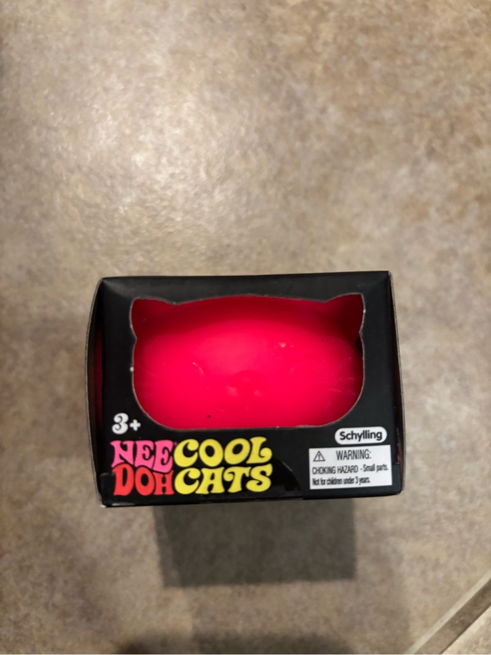 Neon Pink NeeDoh Cool Cats Stress Ball - Schylling